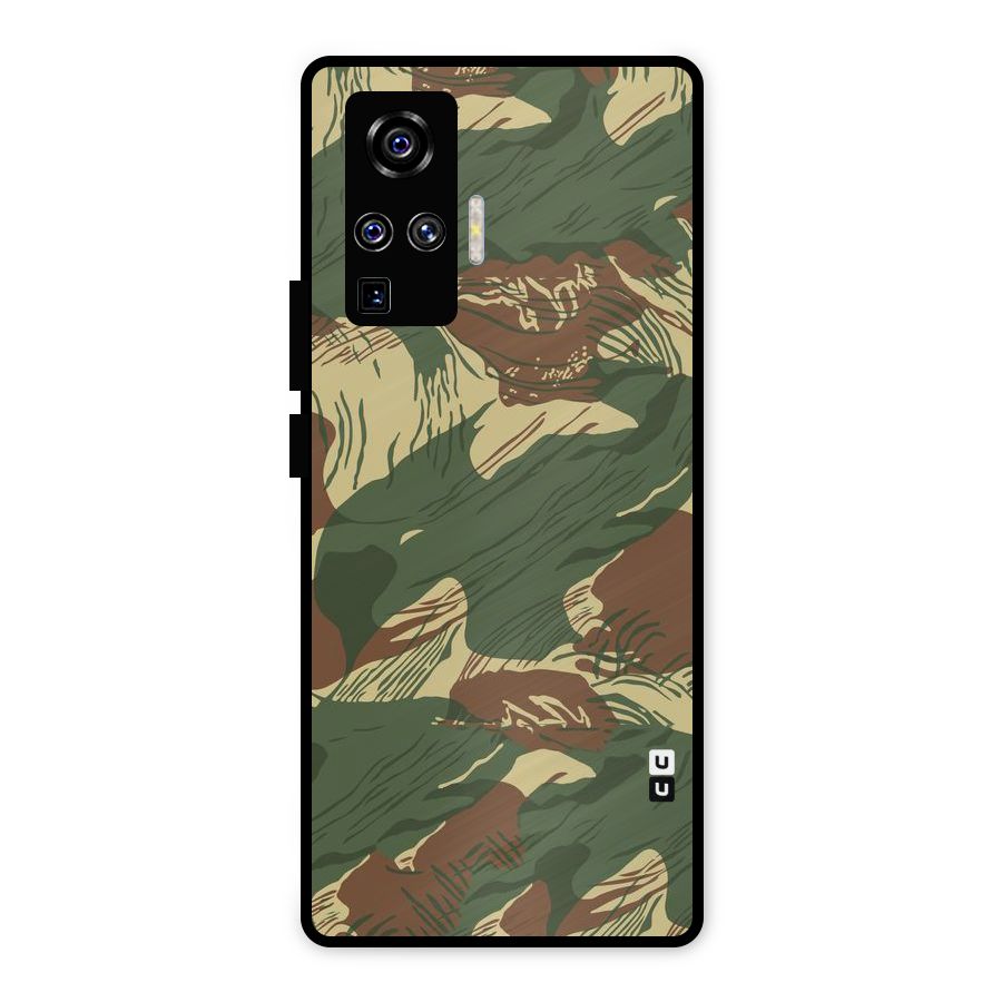 Army Design Metal Back Case for Vivo X50 Pro