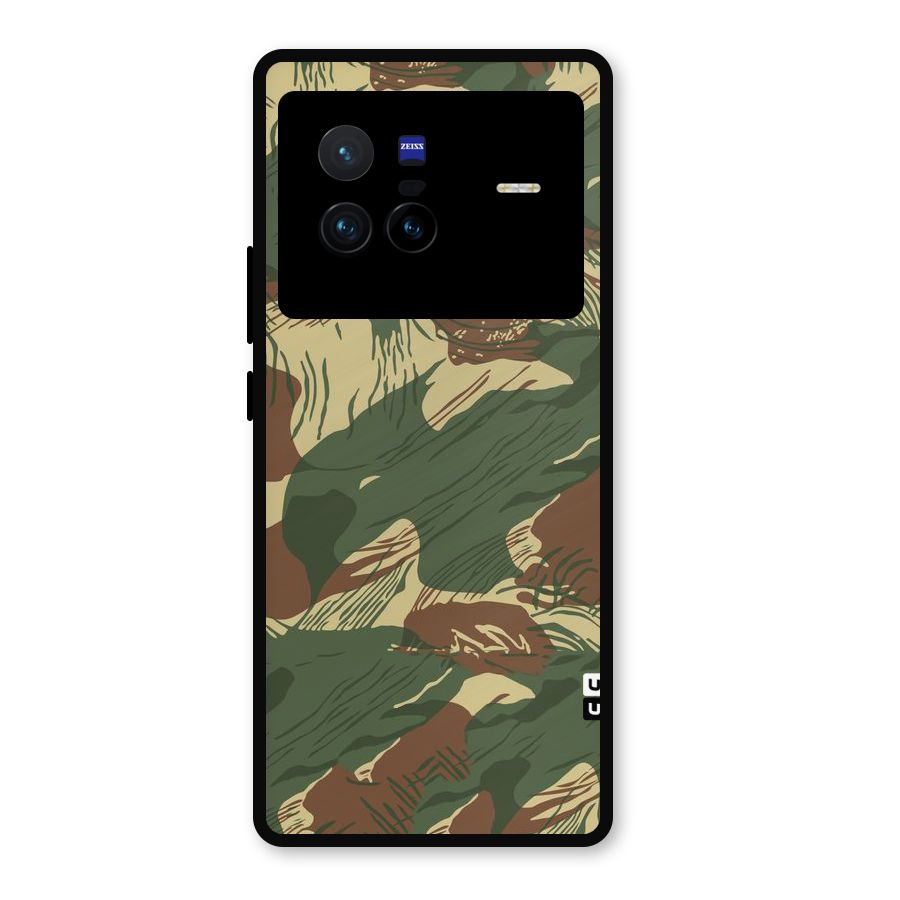 Army Design Metal Back Case for Vivo X80