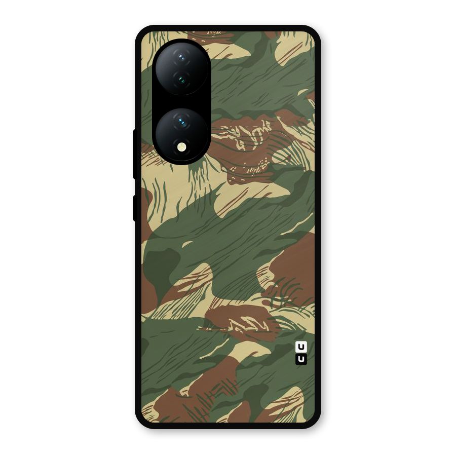 Army Design Metal Back Case for Vivo Y100a