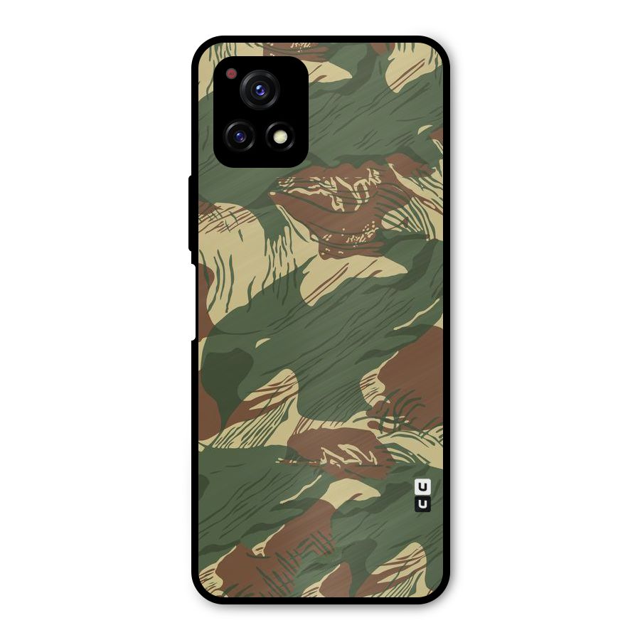 Army Design Metal Back Case for Vivo Y72 5G