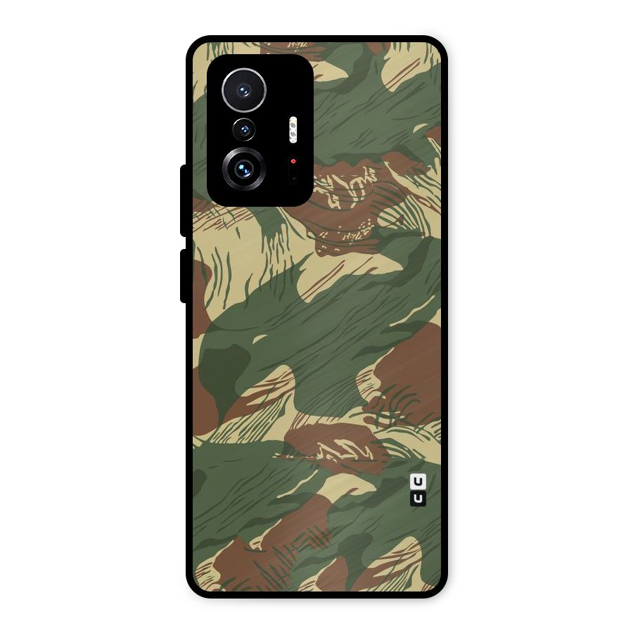 Army Design Metal Back Case for Xiaomi 11T Pro