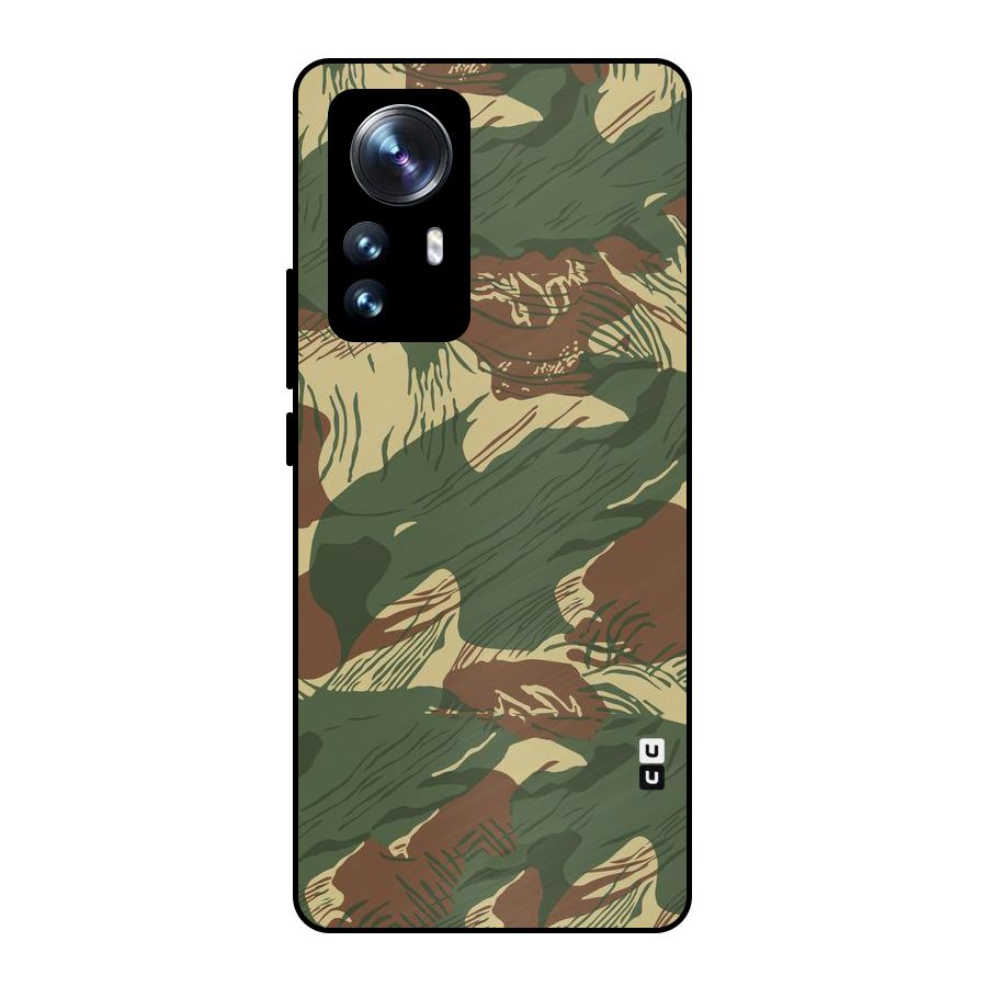 Army Design Metal Back Case for Xiaomi 12 Pro
