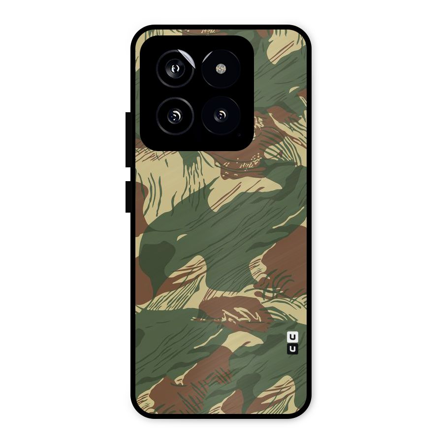 Army Design Metal Back Case for Xiaomi 14