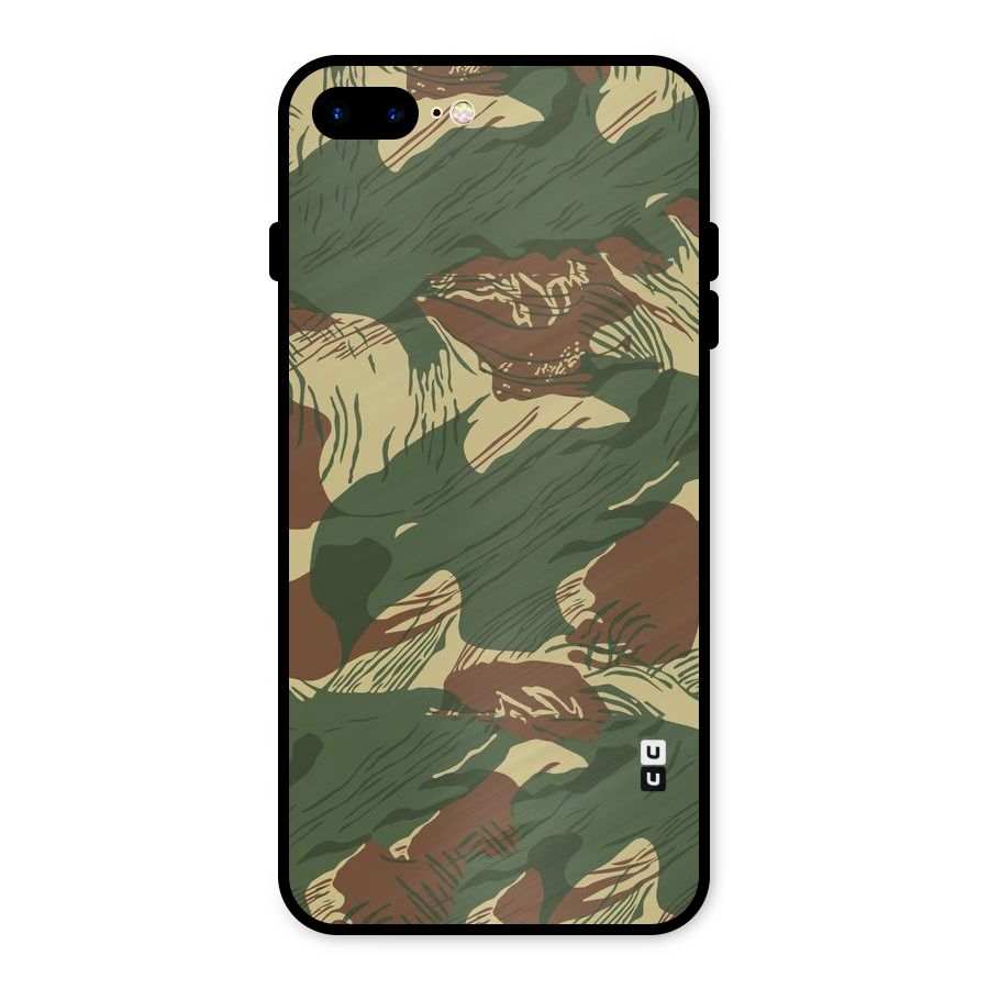 Army Design Metal Back Case for iPhone 8 Plus
