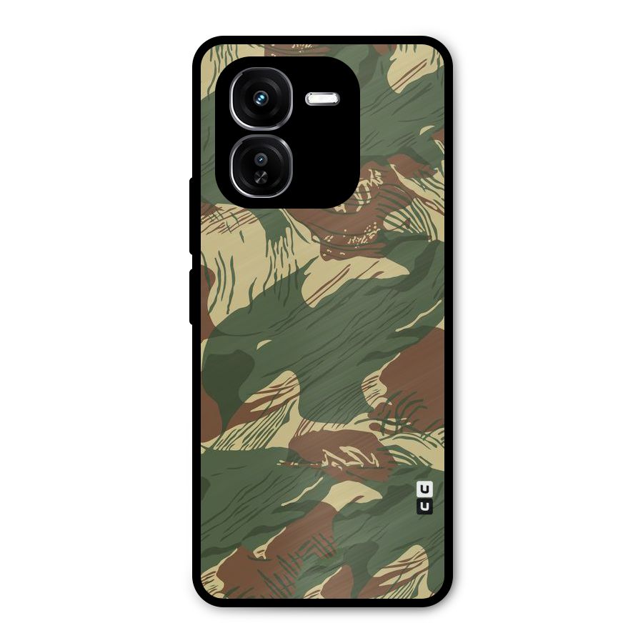 Army Design Metal Back Case for iQOO Z9x