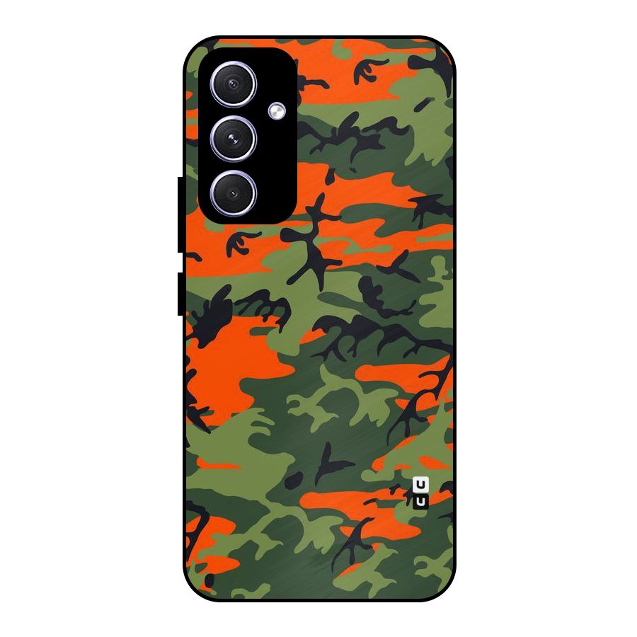 Army Pattern Metal Back Case for Galaxy A54