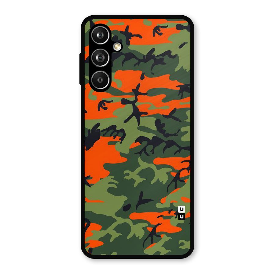 Army Pattern Metal Back Case for Galaxy F54