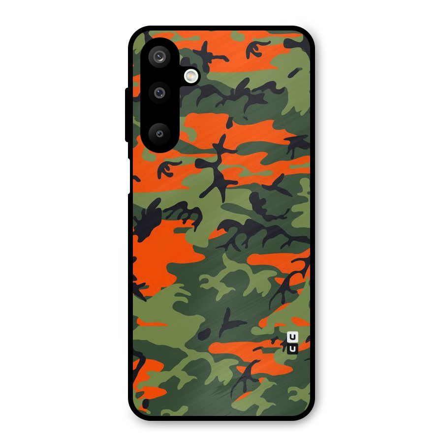 Army Pattern Metal Back Case for Galaxy M16