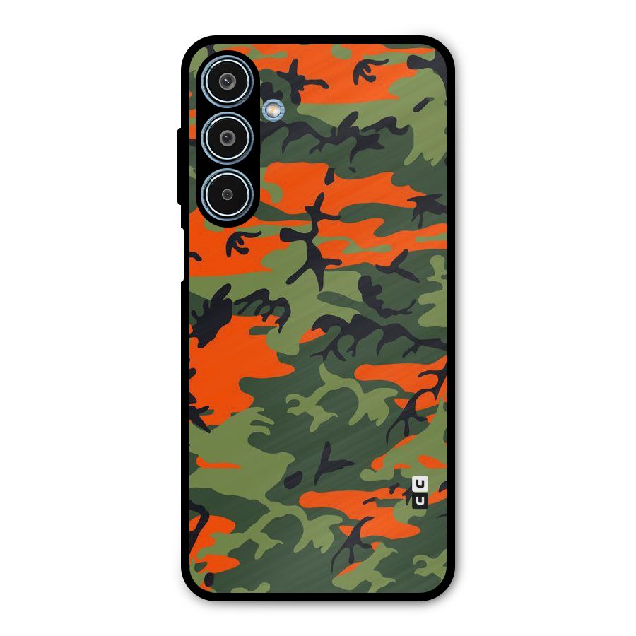 Army Pattern Metal Back Case for Galaxy M35
