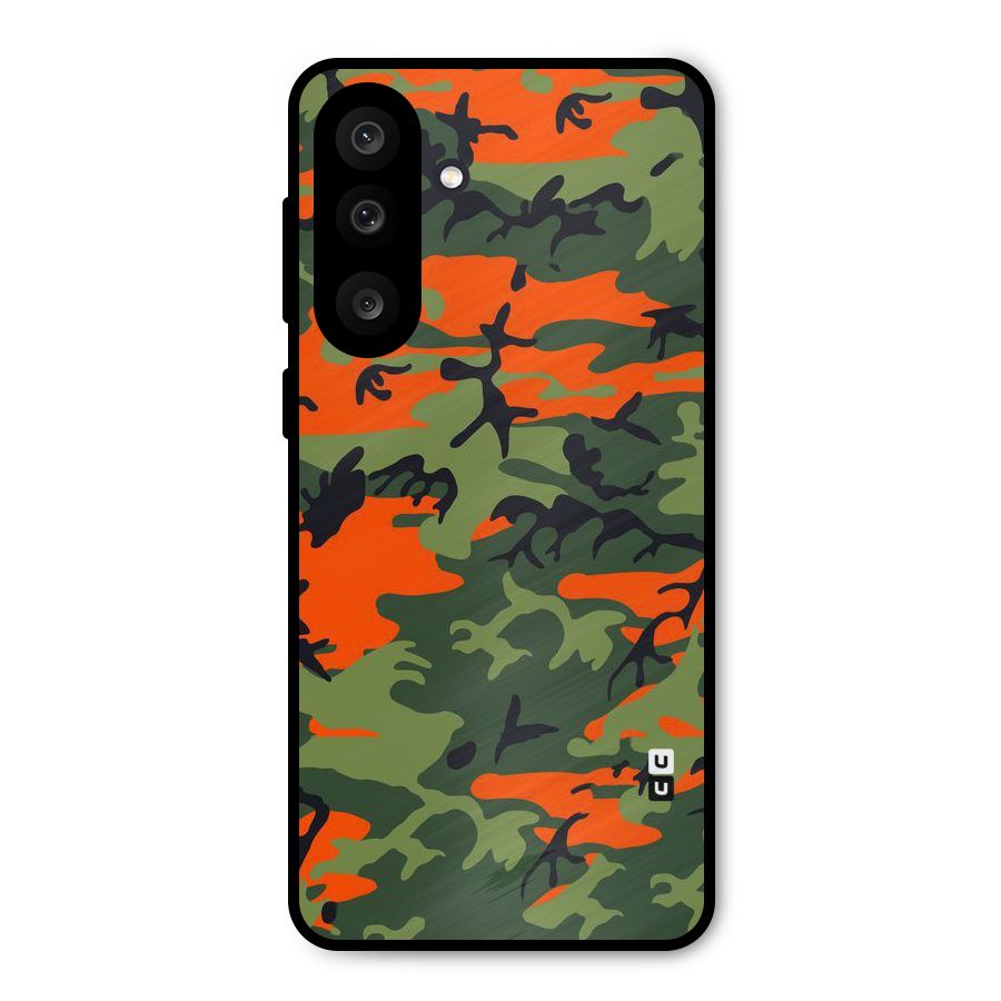 Army Pattern Metal Back Case for Galaxy M56