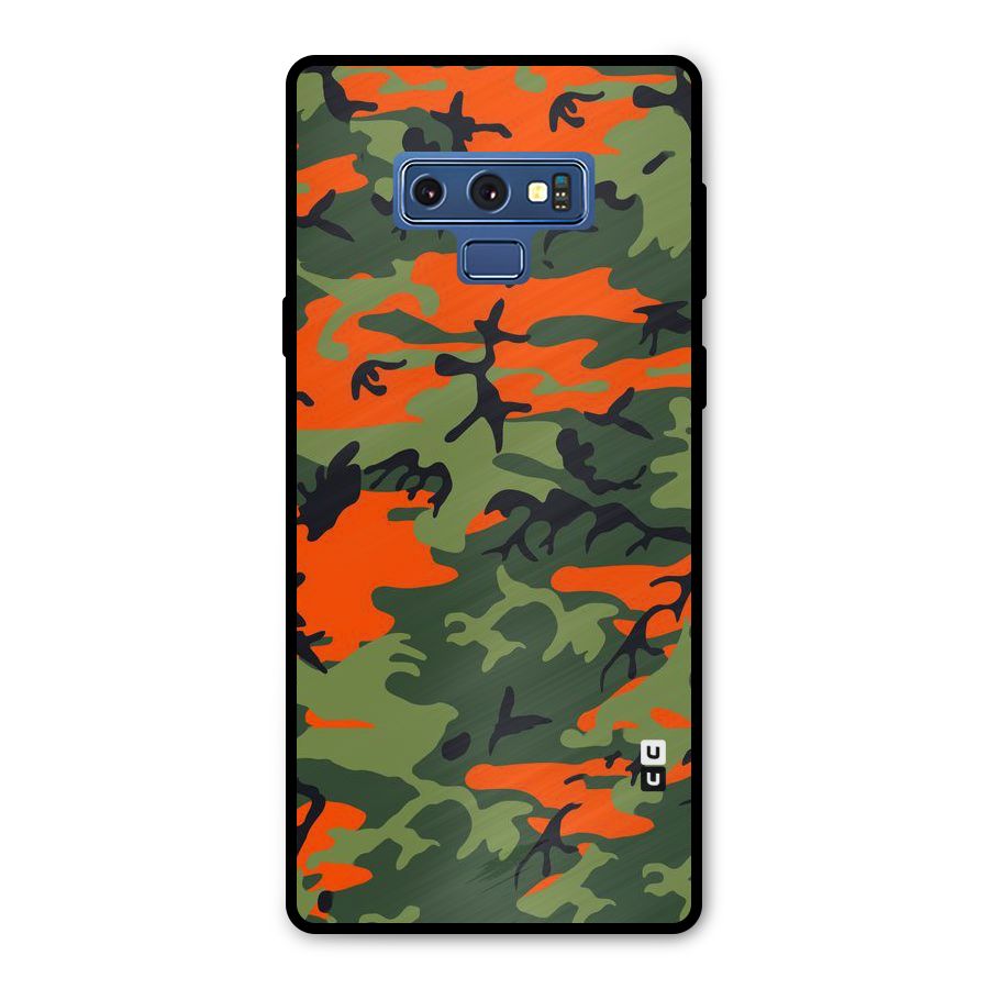 Army Pattern Metal Back Case for Galaxy Note 9