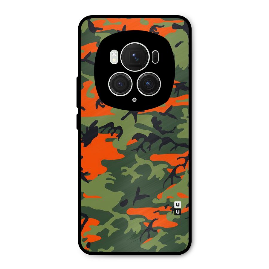 Army Pattern Metal Back Case for Honor Magic6 Pro