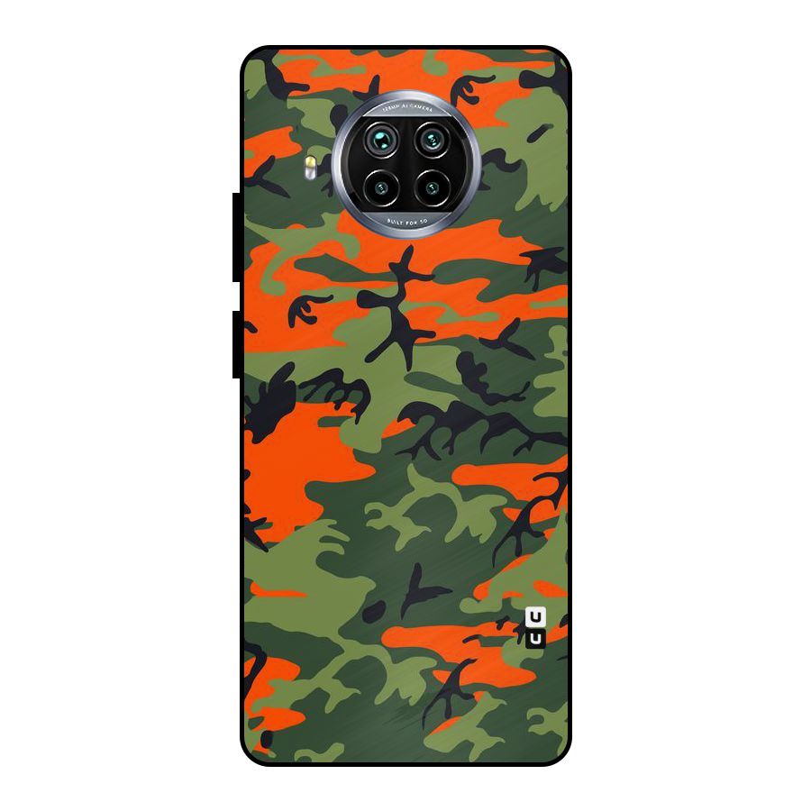 Army Pattern Metal Back Case for Mi 10i