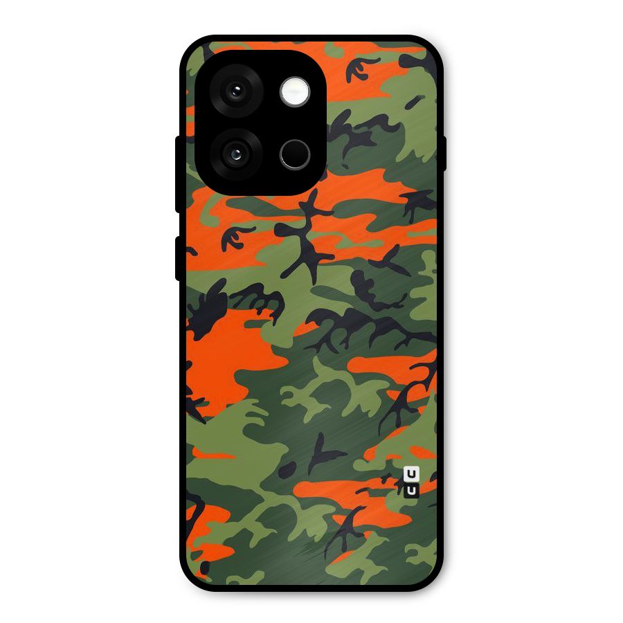Army Pattern Metal Back Case for OnePlus 13s