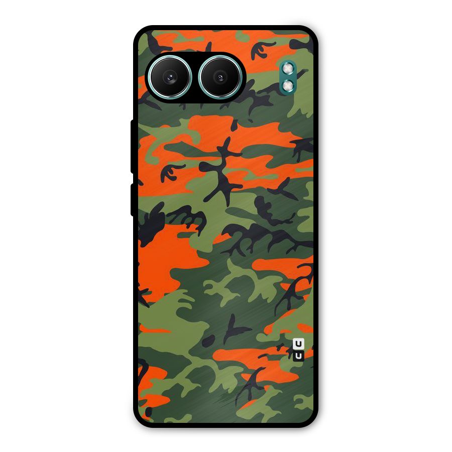 Army Pattern Metal Back Case for OnePlus Nord 4