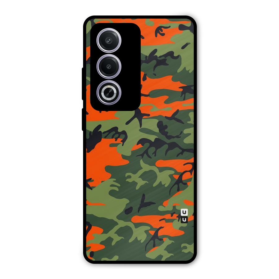 Army Pattern Metal Back Case for Oppo K12x