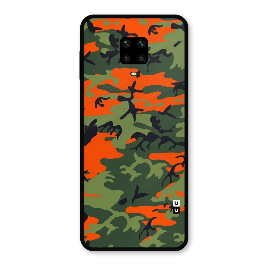 Army Pattern Metal Back Case for Poco M2 Pro