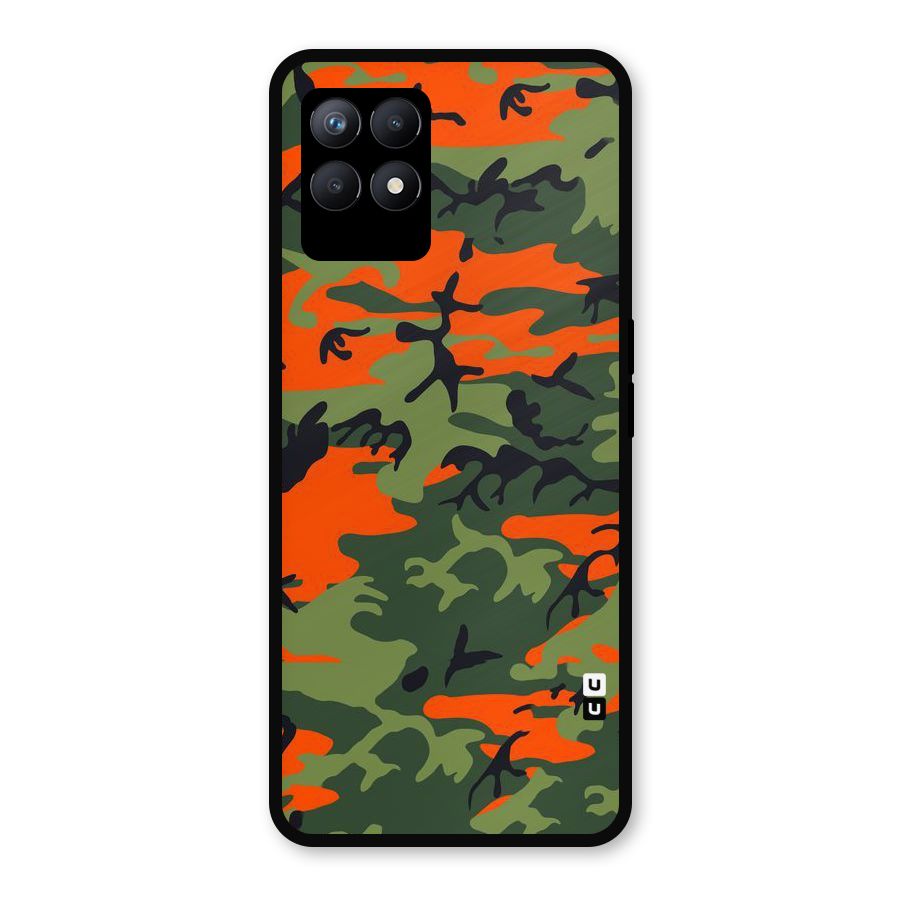 Army Pattern Metal Back Case for Realme Narzo 50