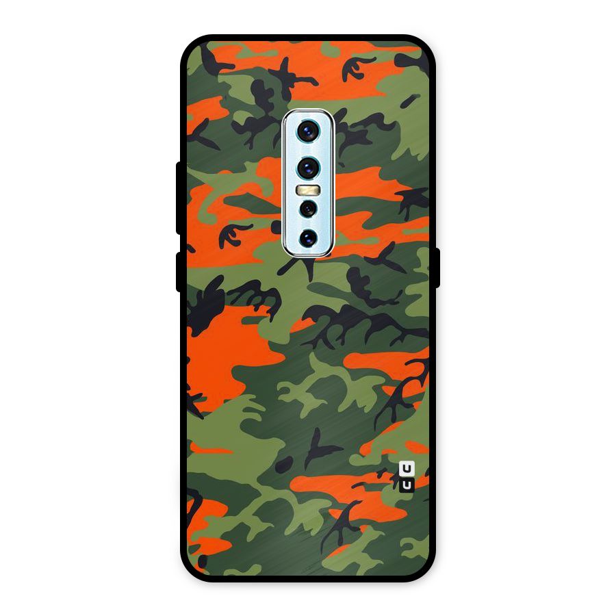 Army Pattern Metal Back Case for Vivo V17 Pro