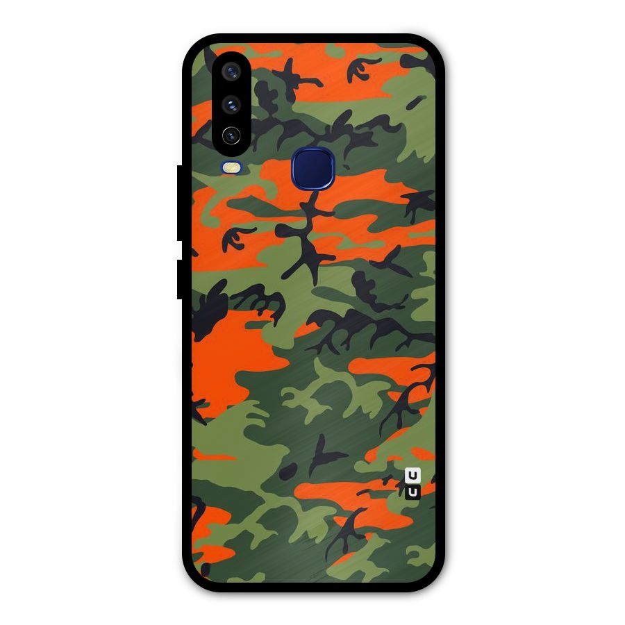 Army Pattern Metal Back Case for Vivo Y15