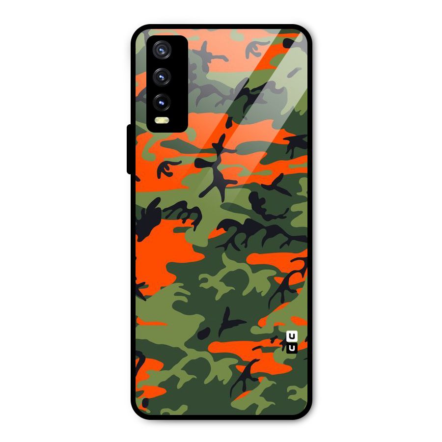 Army Pattern Metal Back Case for Vivo Y20