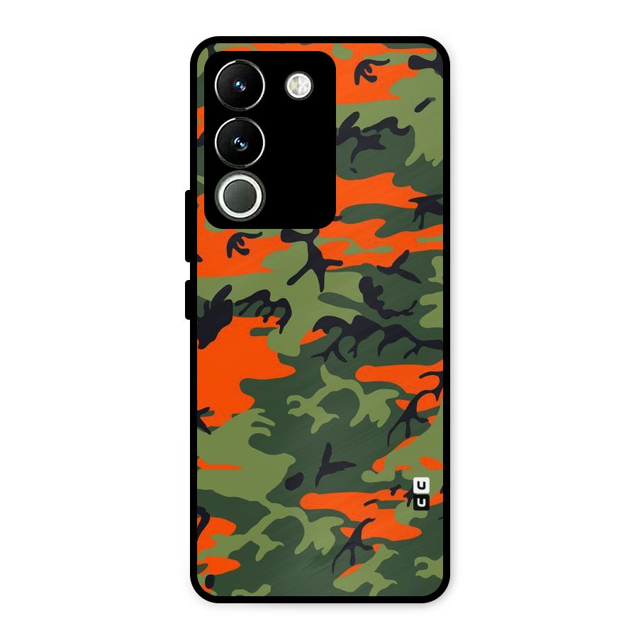 Army Pattern Metal Back Case for Vivo Y200