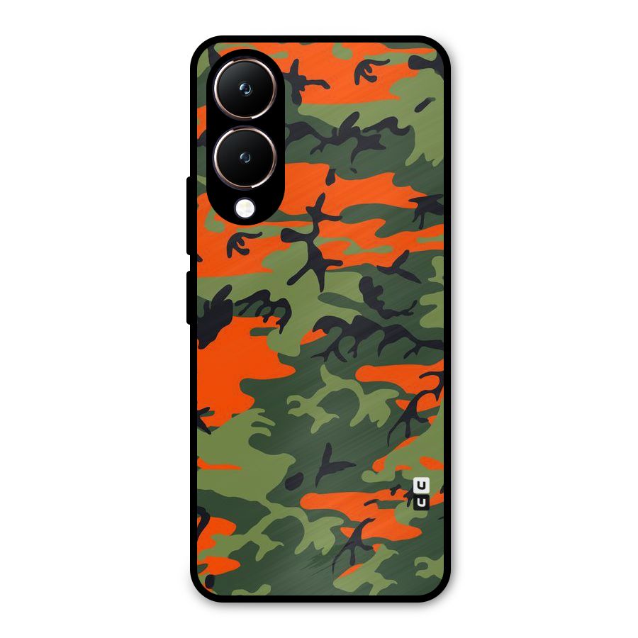 Army Pattern Metal Back Case for Vivo Y28