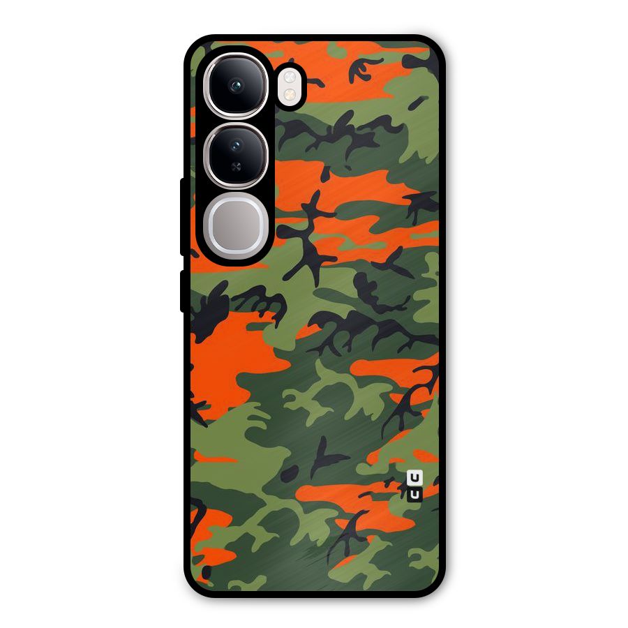 Army Pattern Metal Back Case for Vivo Y300