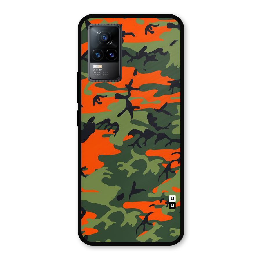 Army Pattern Metal Back Case for Vivo Y73