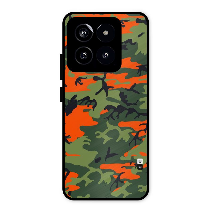Army Pattern Metal Back Case for Xiaomi 14