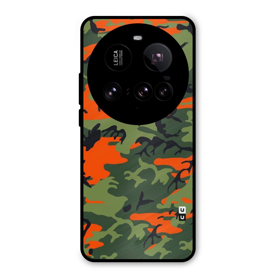 Army Pattern Metal Back Case for Xiaomi 15 Ultra