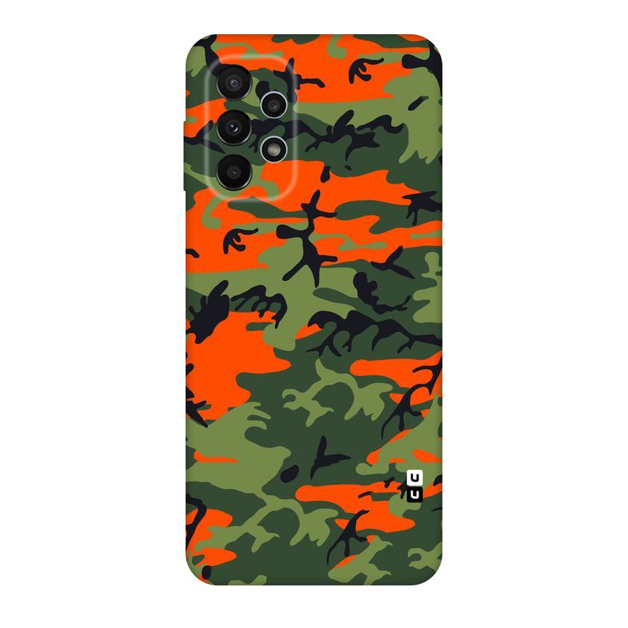 Army Pattern Original Polycarbonate Back Case for Galaxy A23