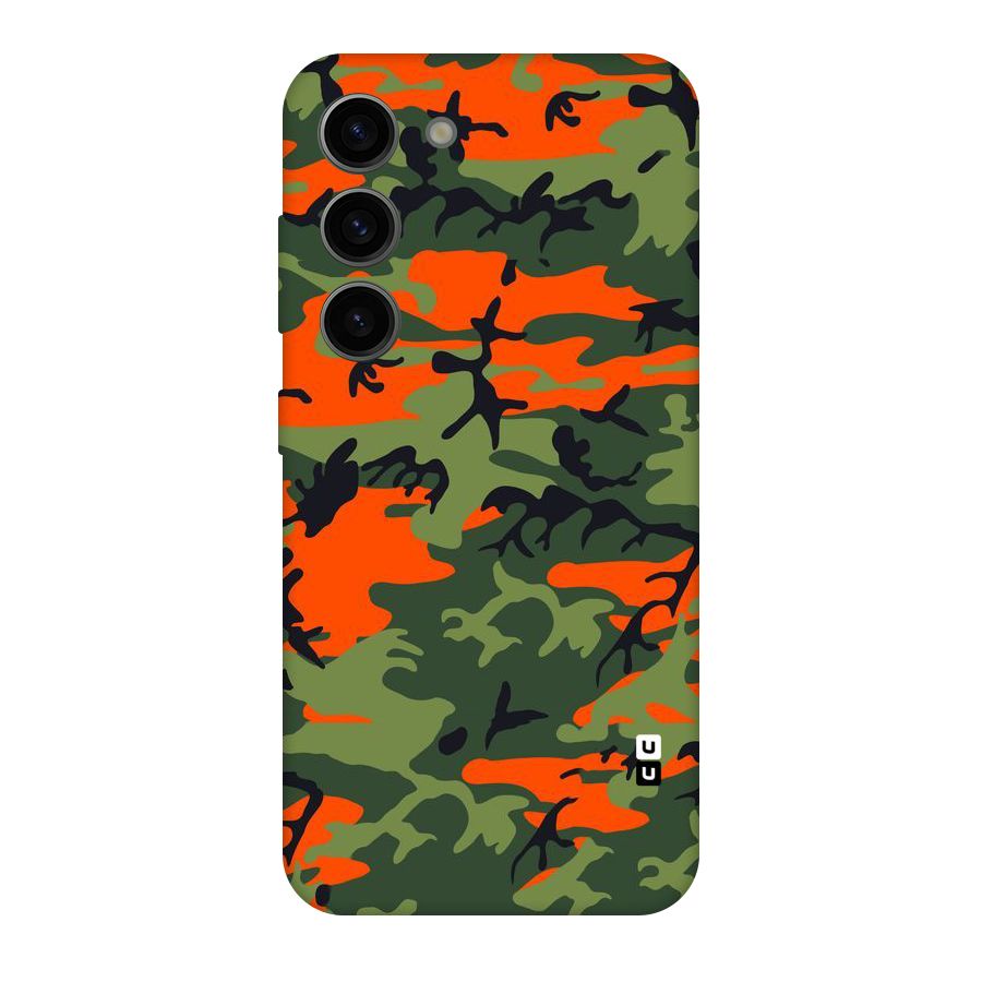 Army Pattern Original Polycarbonate Back Case for Galaxy S23