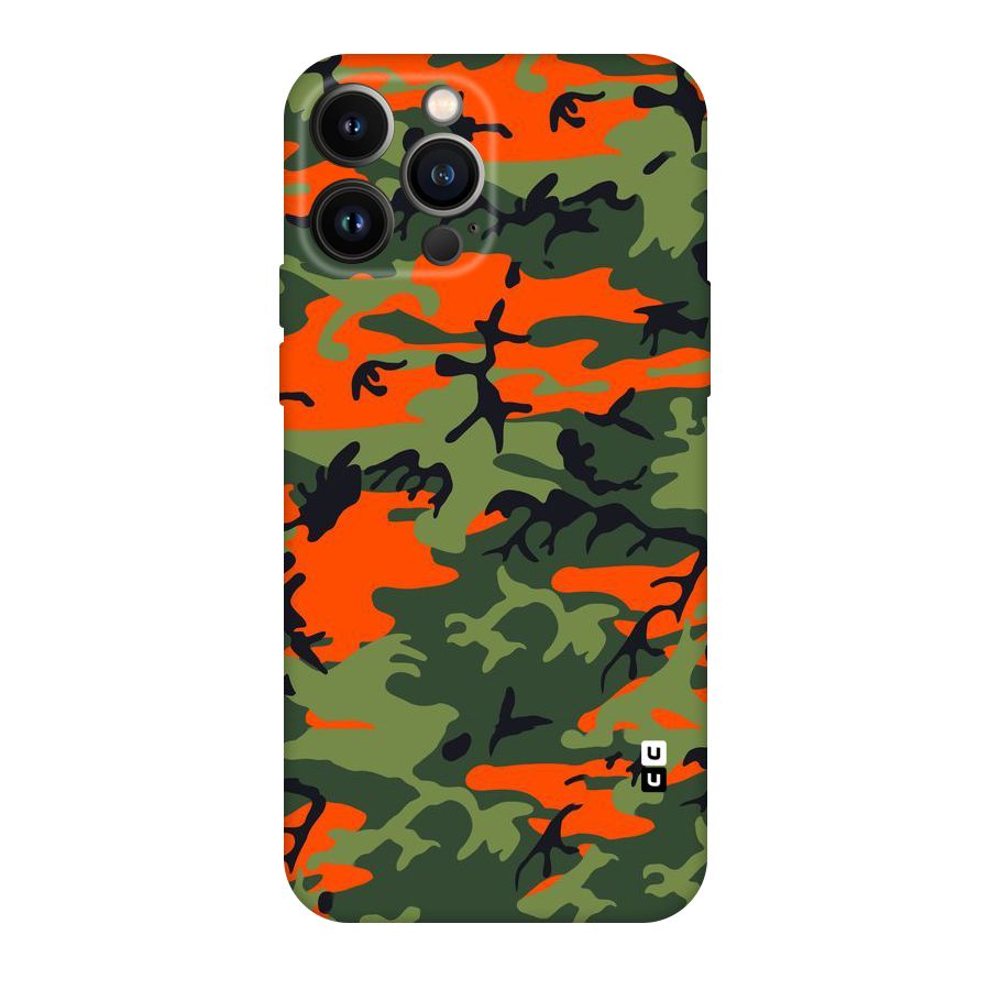 Army Pattern Original Polycarbonate Back Case for iPhone 13 Pro Max