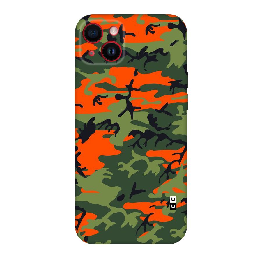 Army Pattern Original Polycarbonate Back Case for iPhone 14 Plus