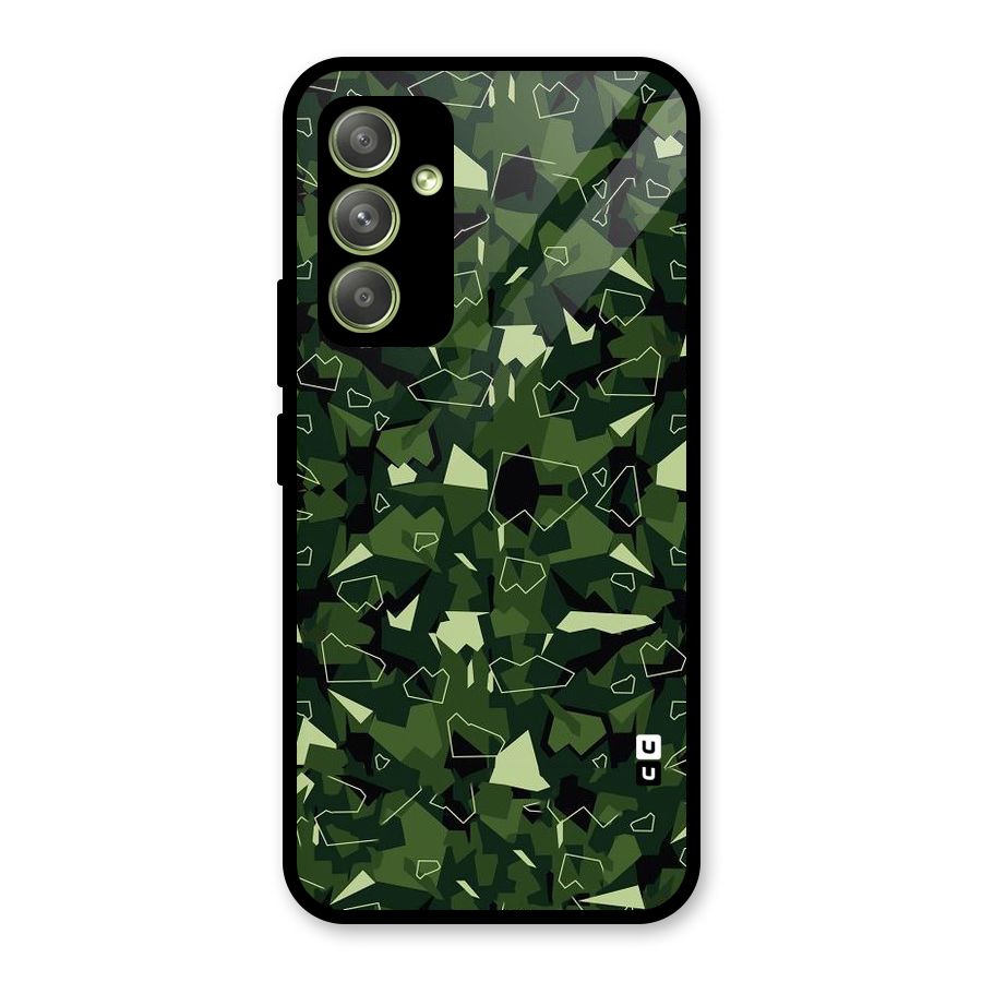 Army Shape Design Glass Back Case for Galaxy A54