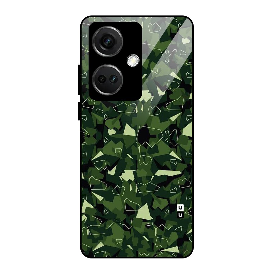 Army Shape Design Glass Back Case for OnePlus Nord CE 3 5G