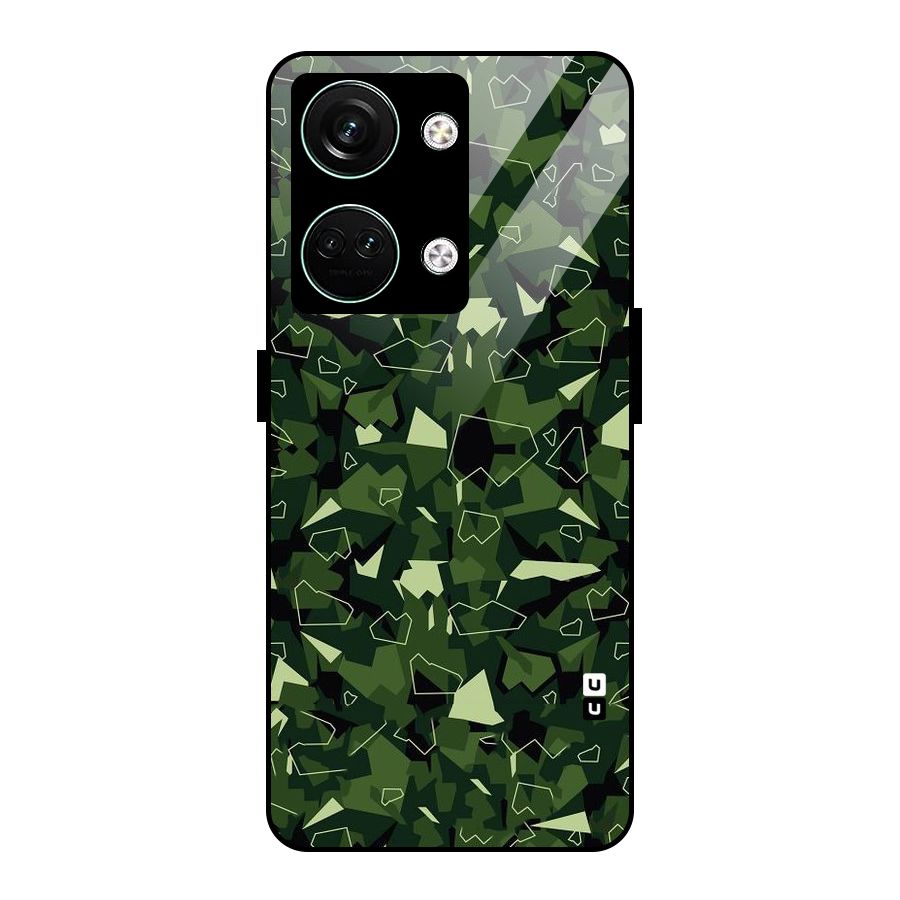 Army Shape Design Glass Back Case for Oneplus Nord 3