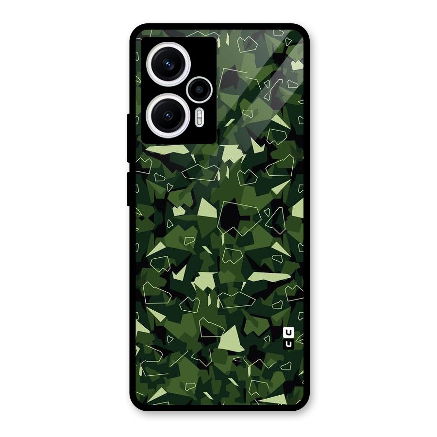 Army Shape Design Glass Back Case for Poco F5