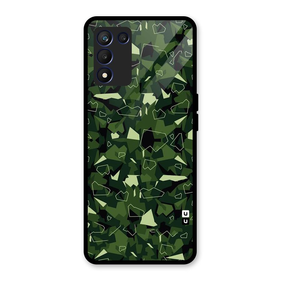 Army Shape Design Glass Back Case for Realme 9 5G Speed