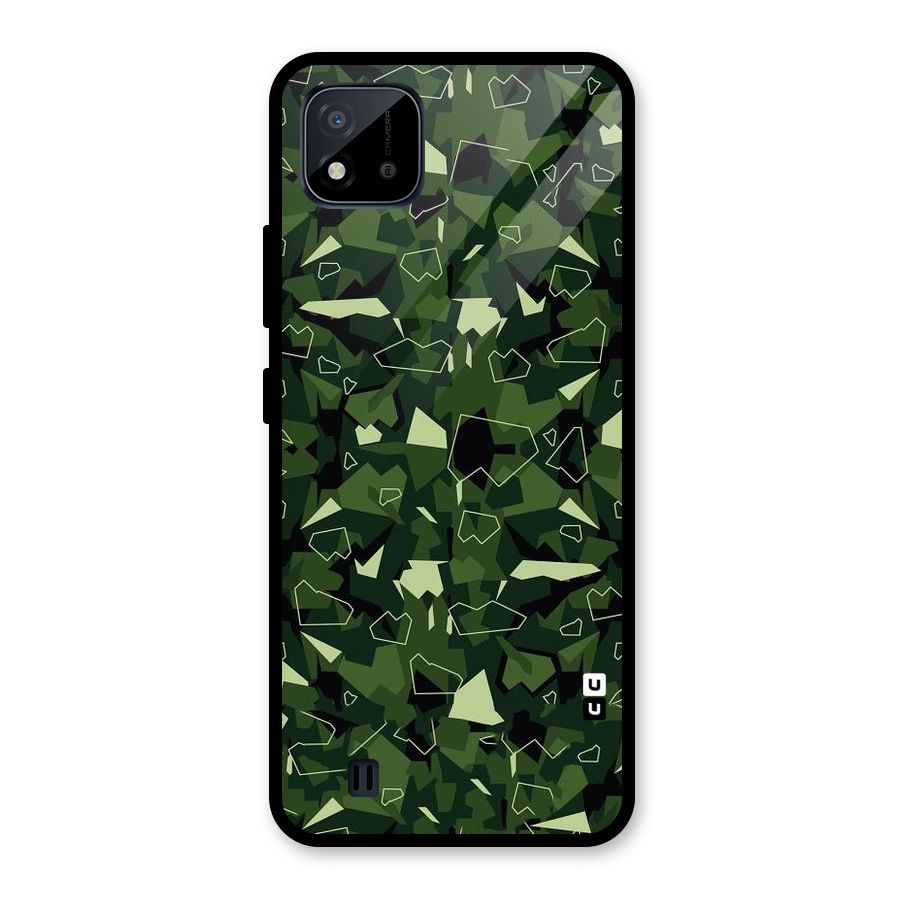 Army Shape Design Glass Back Case for Realme C11 2021