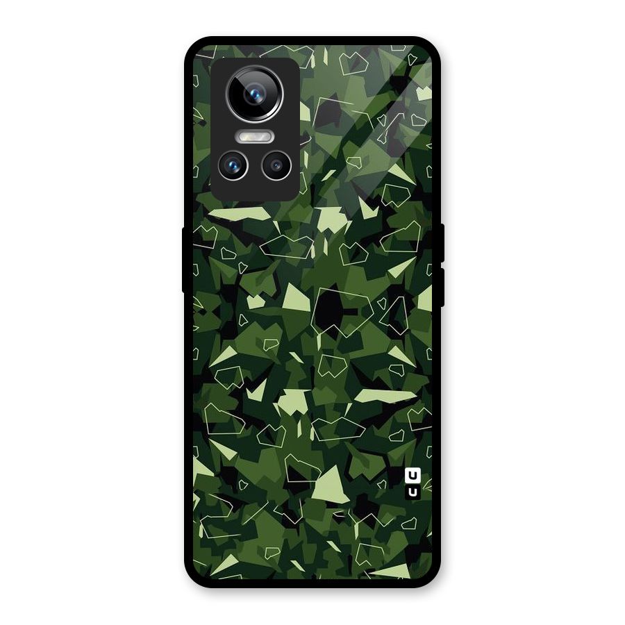 Army Shape Design Glass Back Case for Realme GT Neo 3
