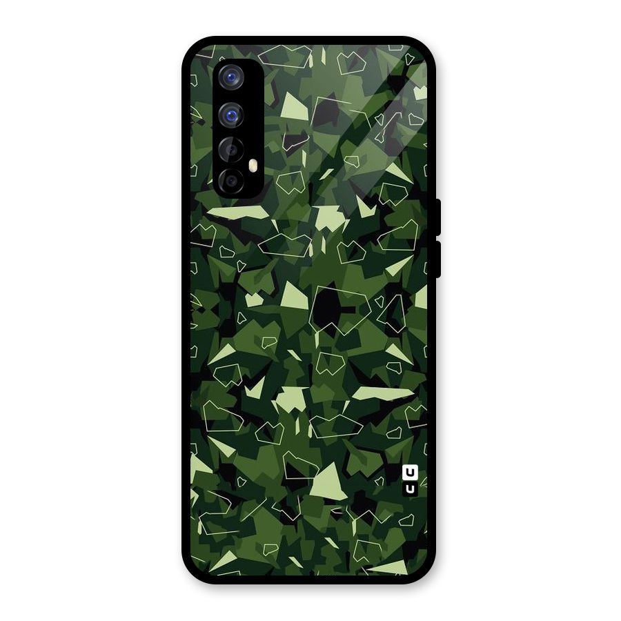 Army Shape Design Glass Back Case for Realme Narzo 20 Pro