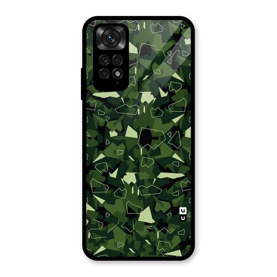 Army Shape Design Glass Back Case for Redmi Note 11S