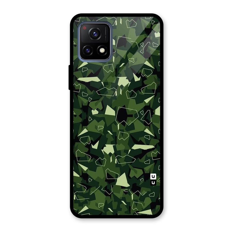 Army Shape Design Glass Back Case for Vivo Y72 5G