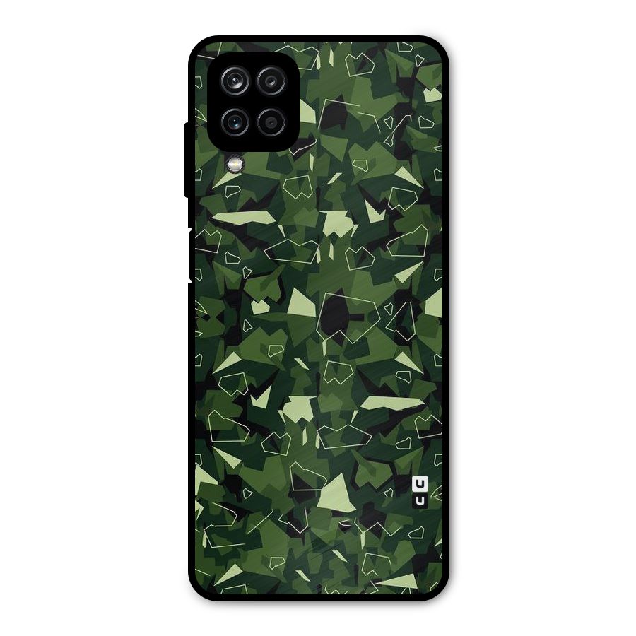 Army Shape Design Metal Back Case for Galaxy A12