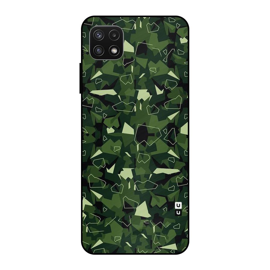 Army Shape Design Metal Back Case for Galaxy A22 5G