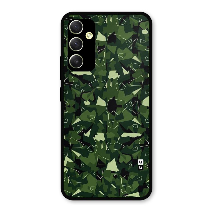 Army Shape Design Metal Back Case for Galaxy A34