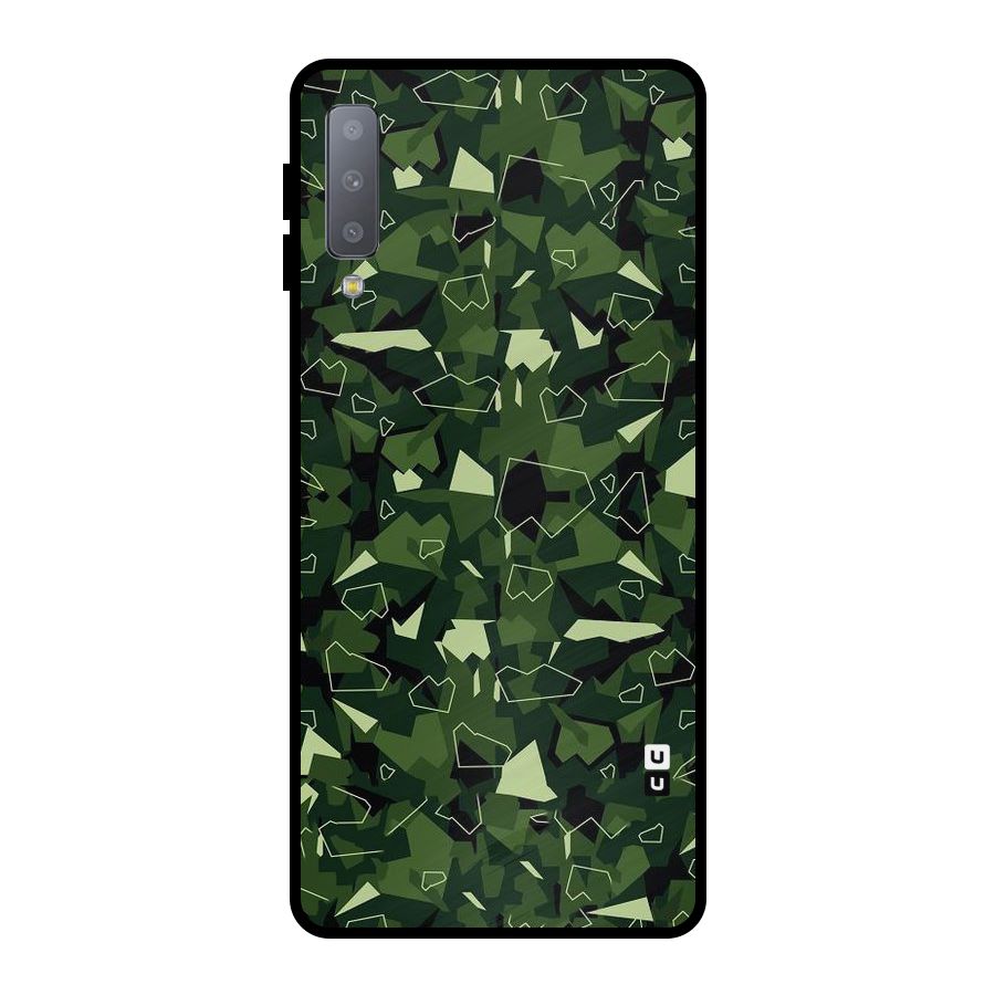Army Shape Design Metal Back Case for Galaxy A7 (2018)