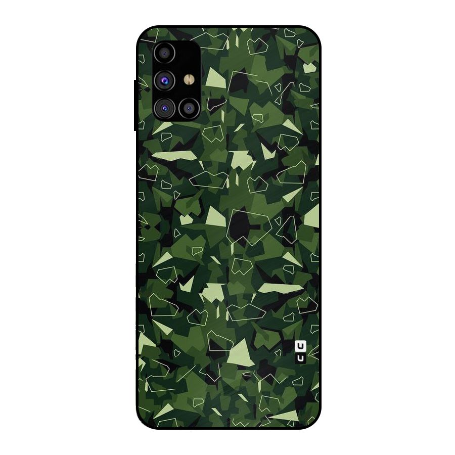 Army Shape Design Metal Back Case for Galaxy M31s